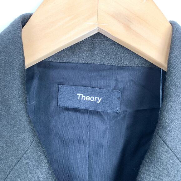 NWT Theory Sleek Double Breasted Slim Fit Virgin Wool Blazer Size 2 - Picture 6 of 12